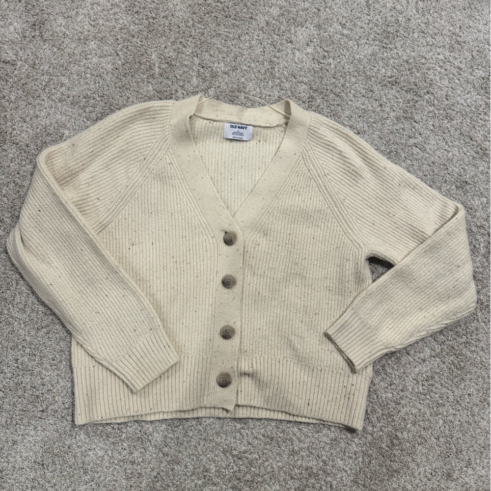 NWOT | Old Navy Chunky Cardigan | Size: M | Color: Cream Speckled